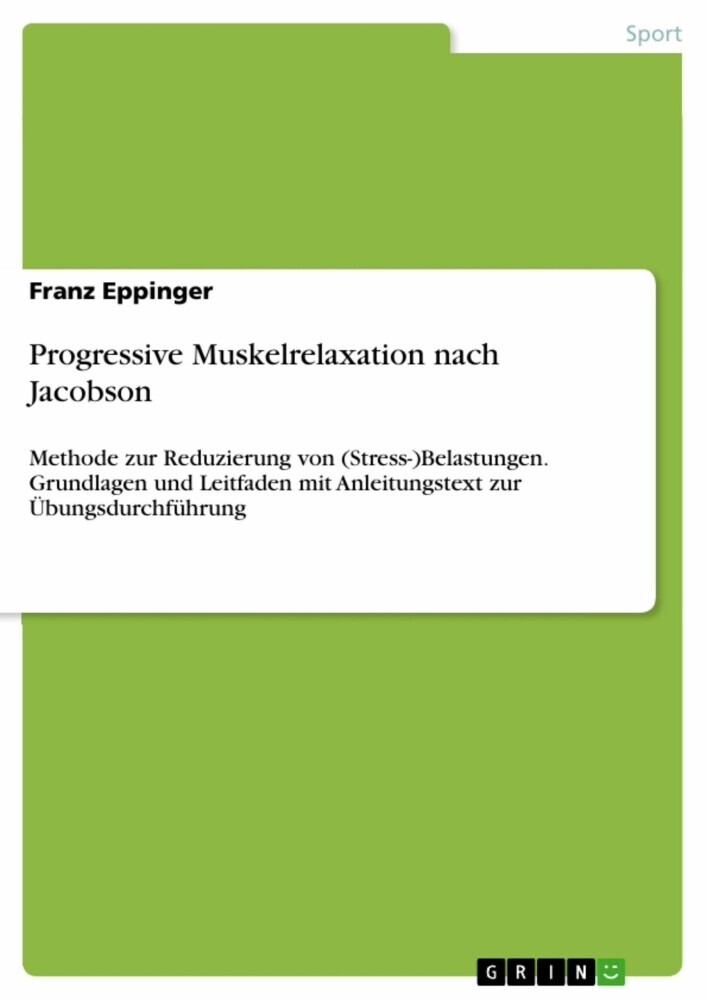 Progressive Muskelrelaxation nach Jacobson main product photo