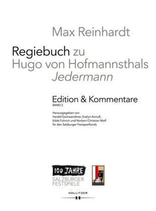Max Reinhardt: Regiebuch zu Hugo von Hofmannsthals 'Jedermann' | Edition & Kommentare