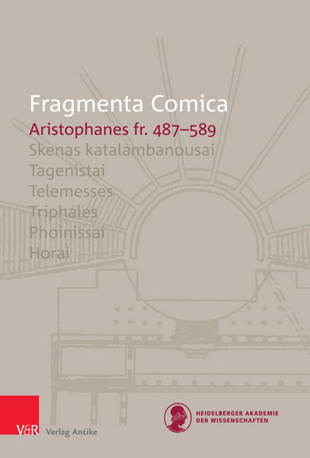 FrC 10.8 Aristophanes fr. 487-589 main product photo