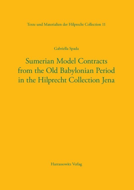 Sumerian Model Contracts from the Old Babylonian Period in the Hilprecht Collection Jena main product photo