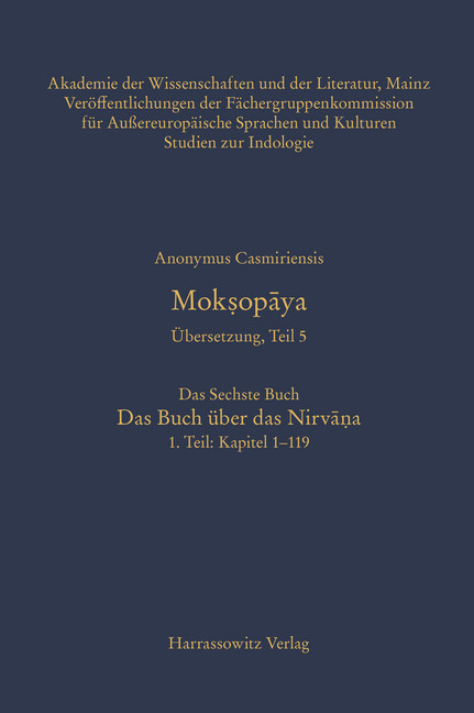 Moksopaya. Übersetzung, Teil 5, Das Sechste Buch. Das Buch über das Nirvana. 1. Teil: Kapitel 1-119 main product photo