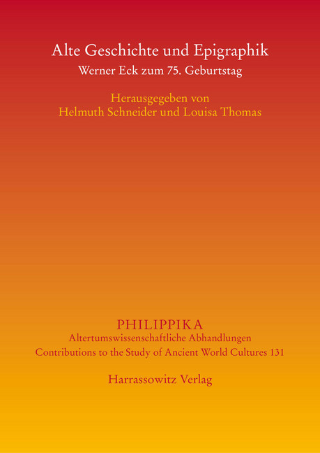 Alte Geschichte und Epigraphik main product photo