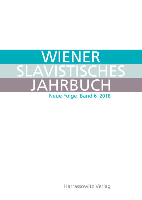 Wiener Slavistisches Jahrbuch. Neue Folge 6 (2018) main product photo