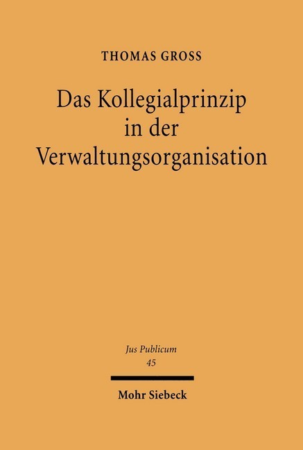 Das Kollegialprinzip in der Verwaltungsorganisation main product photo