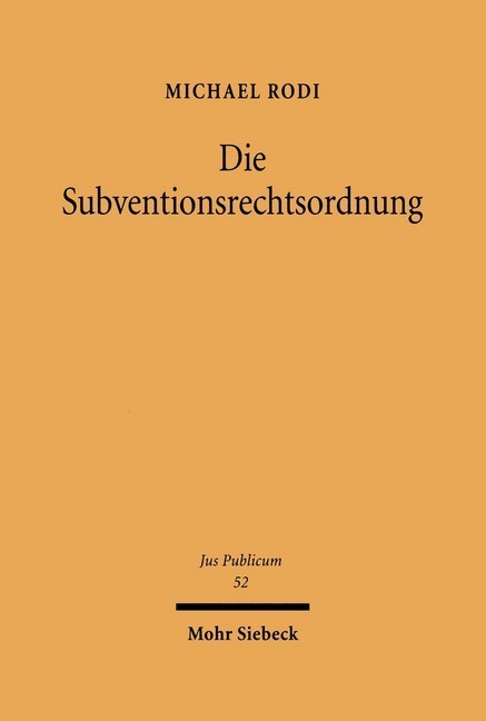 Die Subventionsrechtsordnung main product photo