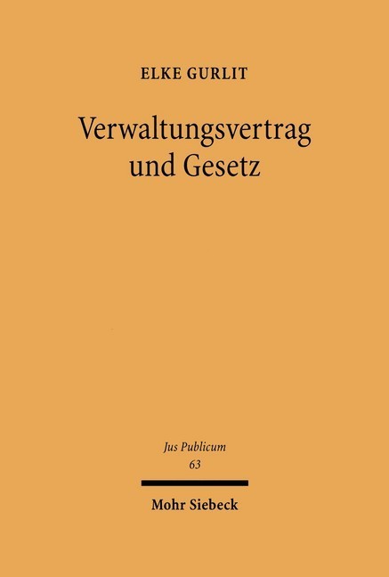 Verwaltungsvertrag und Gesetz main product photo