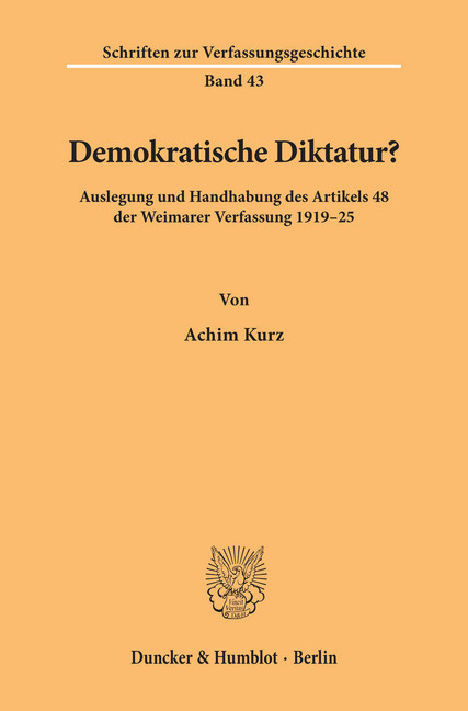 Demokratische Diktatur? main product photo