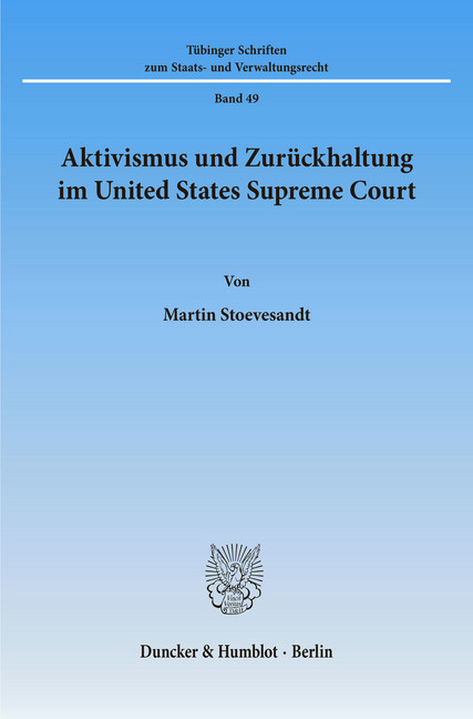 Aktivismus und Zurückhaltung im United States Supreme Court. main product photo