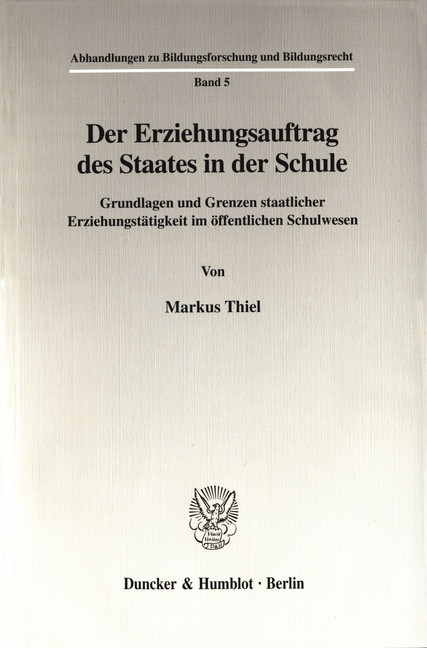 Der Erziehungsauftrag des Staates in der Schule. main product photo