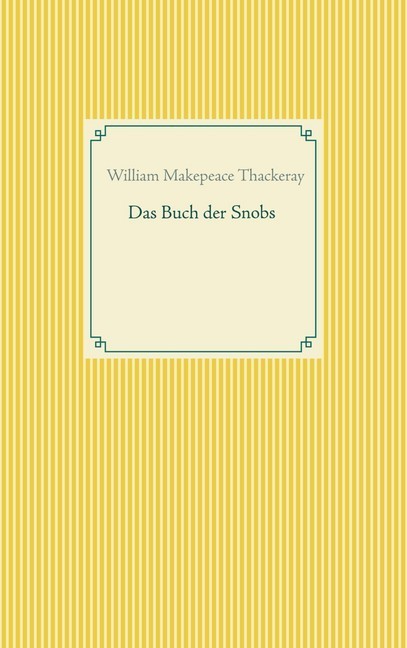 Das Buch der Snobs main product photo