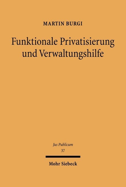 Funktionale Privatisierung und Verwaltungshilfe main product photo