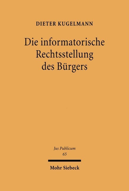 Die informatorische Rechtsstellung des Bürgers main product photo