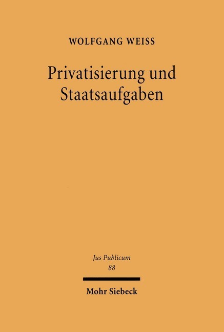 Privatisierung und Staatsaufgaben main product photo