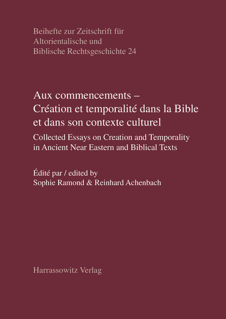 Aux commencements - Création et temporalité dans la Bible et dans son contexte culturel main product photo