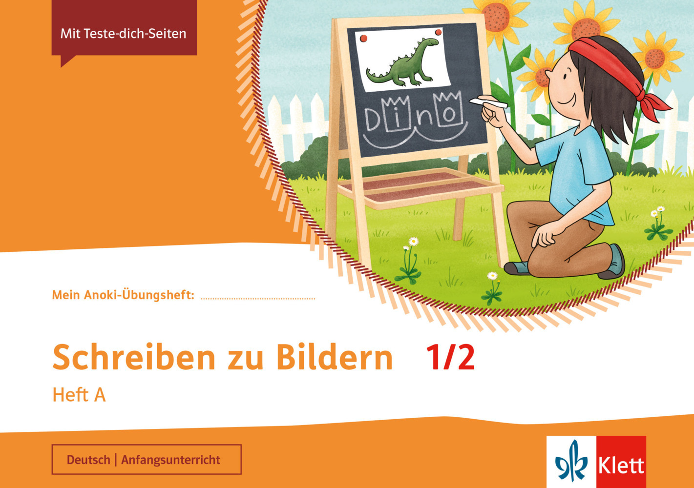 Mein Anoki-Übungsheft - Schreiben zu Bildern 1/2. Heft A main product photo