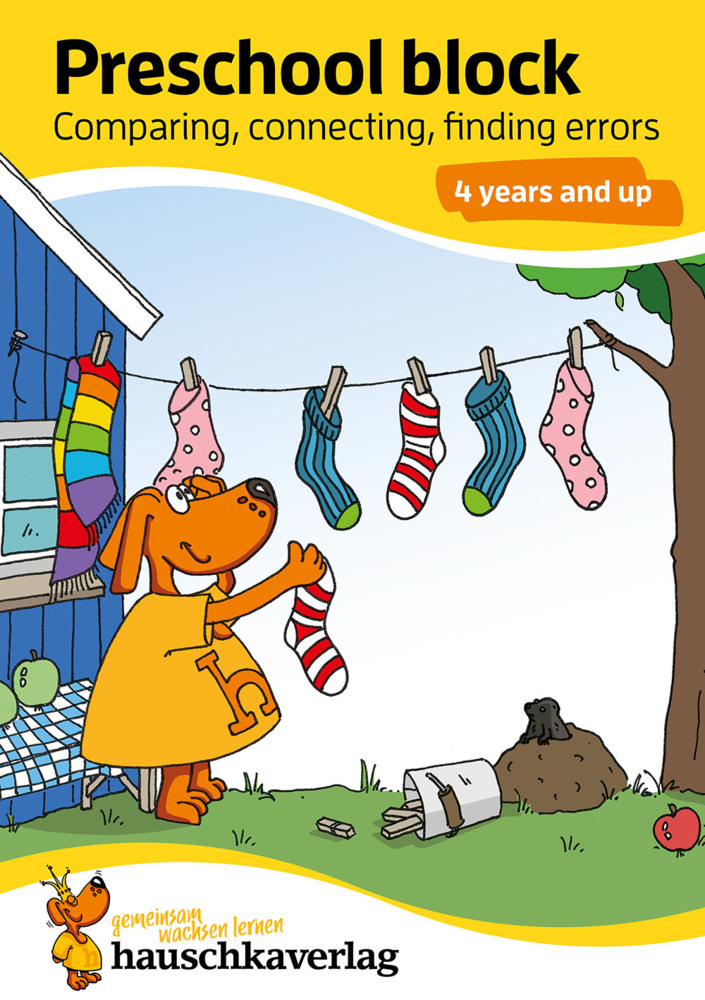 Kindergarten Activity Book from age 4 years - Line Tracing, connect-the-dots, spot the difference - for kids, boy and girl main product photo