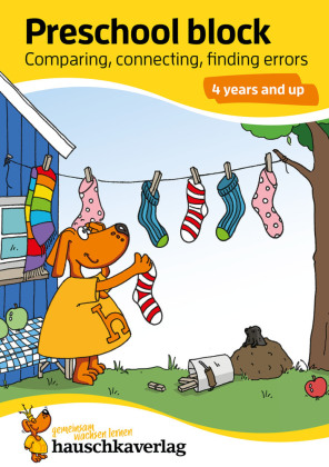 Kindergarten Activity Book from age 4 years - Line Tracing, connect-the-dots, spot the difference - for kids, boy and girl