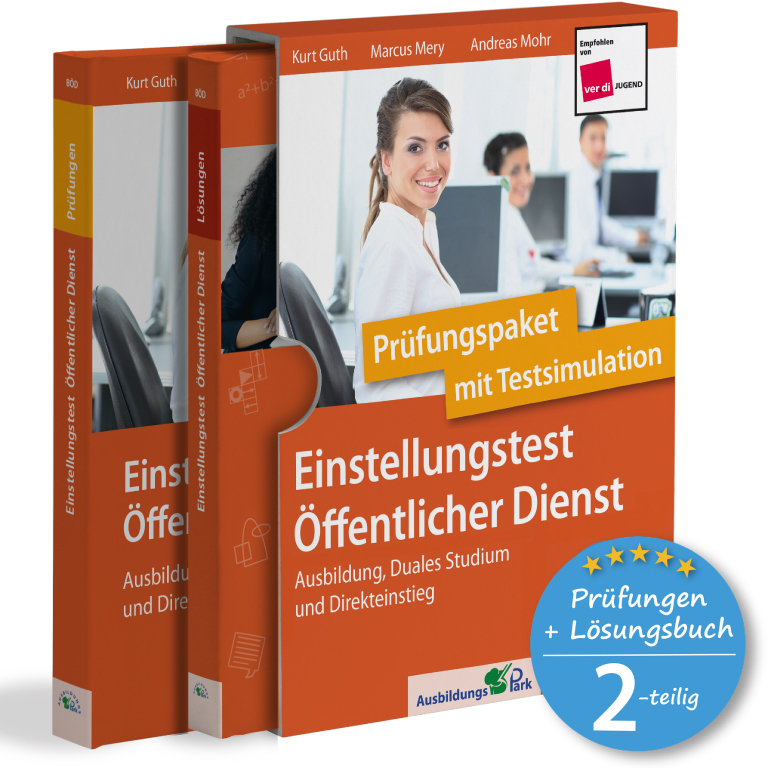 Einstellungstest Öffentlicher Dienst: Prüfungspaket mit Testsimulation main product photo