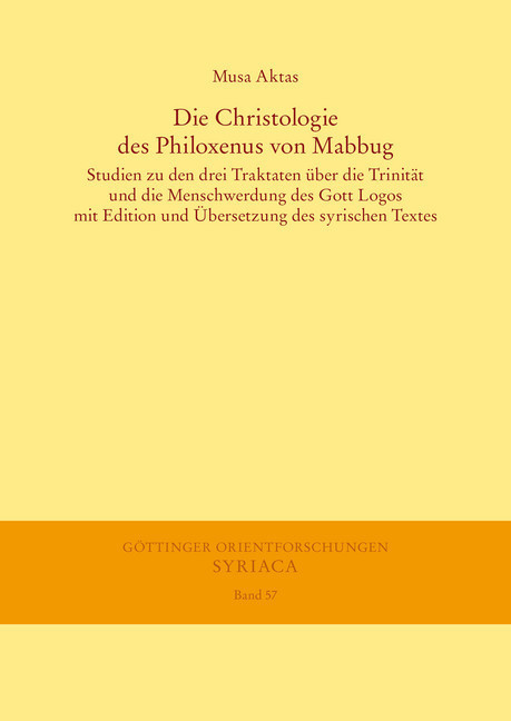 Die Christologie des Philoxenus von Mabbug main product photo