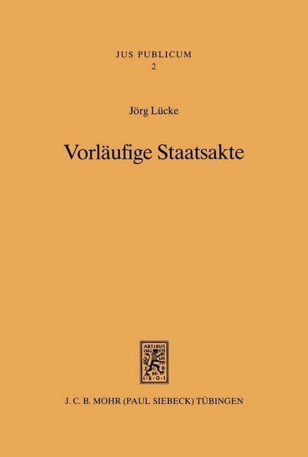Vorläufige Staatsakte main product photo