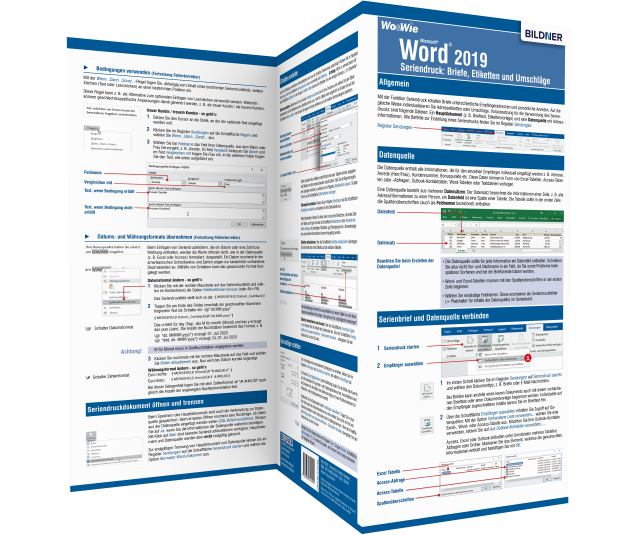 Word 2019 Seriendruck - Briefe, Etiketten und Umschläge main product photo
