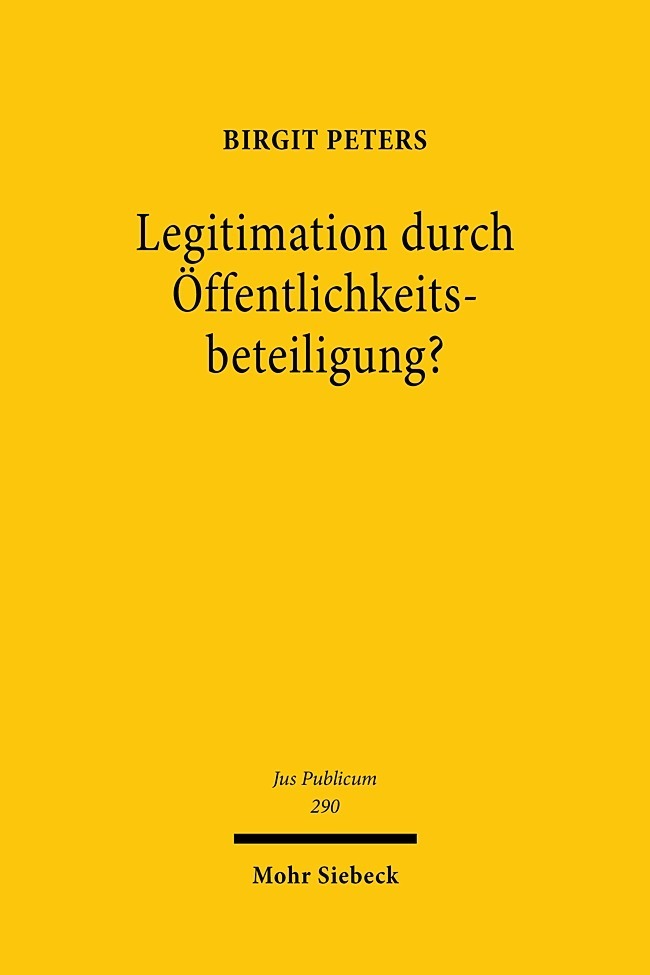 Legitimation durch Öffentlichkeitsbeteiligung? main product photo