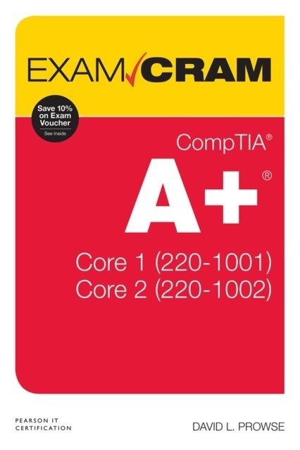CompTIA A+ Core 1 (220-1001) and Core 2 (220-1002) Exam Cram main product photo