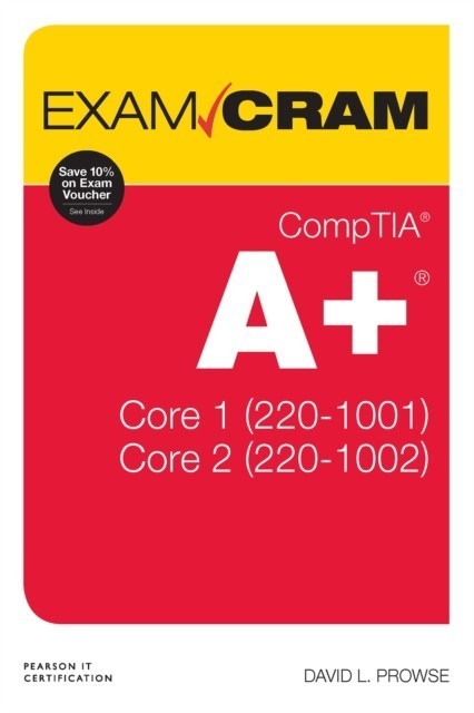 CompTIA A+ Core 1 (220-1001) and Core 2 (220-1002) Exam Cram main product photo