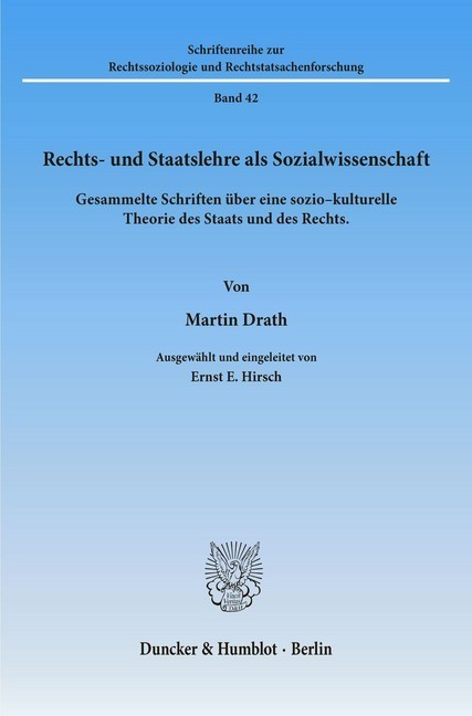 Rechts- und Staatslehre als Sozialwissenschaft. main product photo