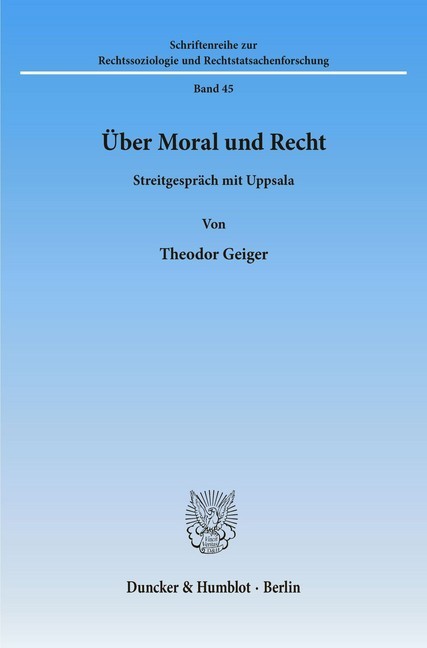 Über Moral und Recht. main product photo