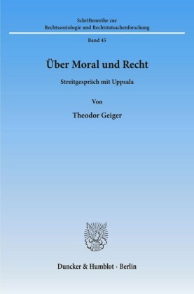 Über Moral und Recht.