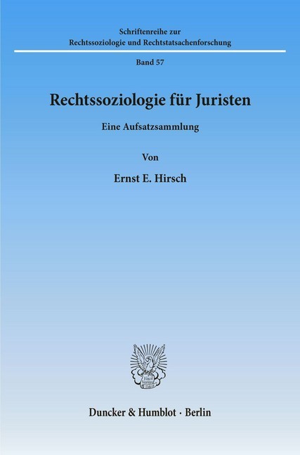 Rechtssoziologie für Juristen. main product photo