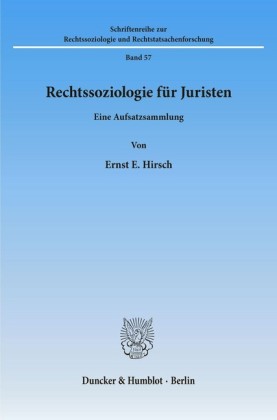 Rechtssoziologie für Juristen.