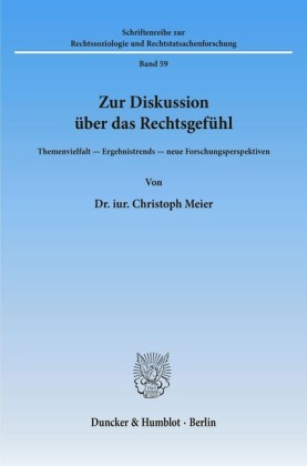 Zur Diskussion über das Rechtsgefühl.