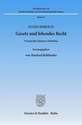 Gesetz und lebendes Recht.