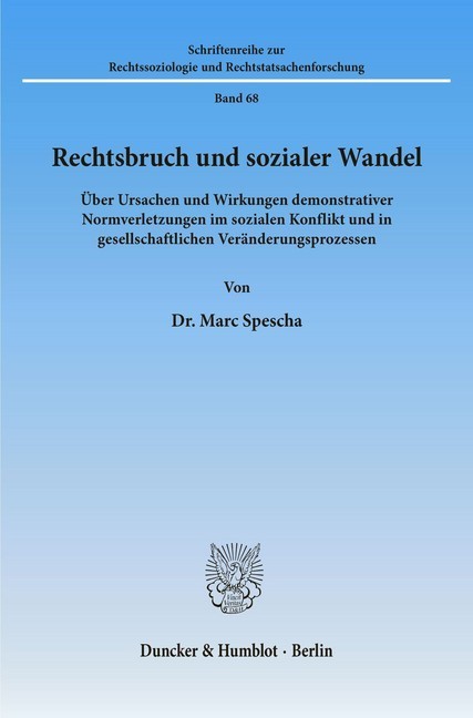 Rechtsbruch und sozialer Wandel. main product photo