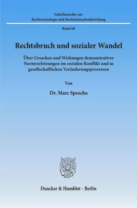 Rechtsbruch und sozialer Wandel.