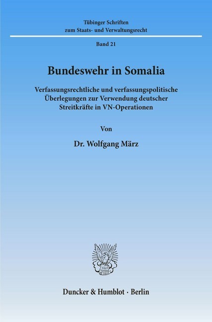Bundeswehr in Somalia. main product photo