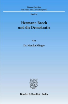 Hermann Broch und die Demokratie.