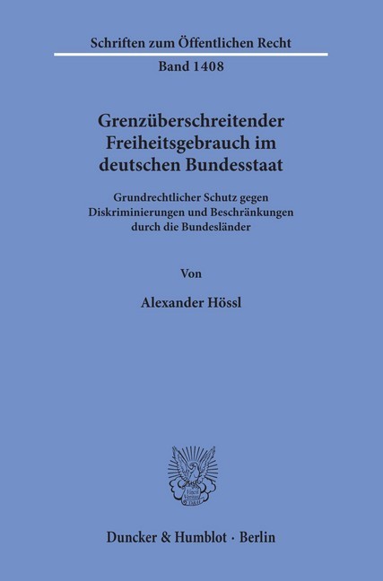 Grenzüberschreitender Freiheitsgebrauch im deutschen Bundesstaat. main product photo