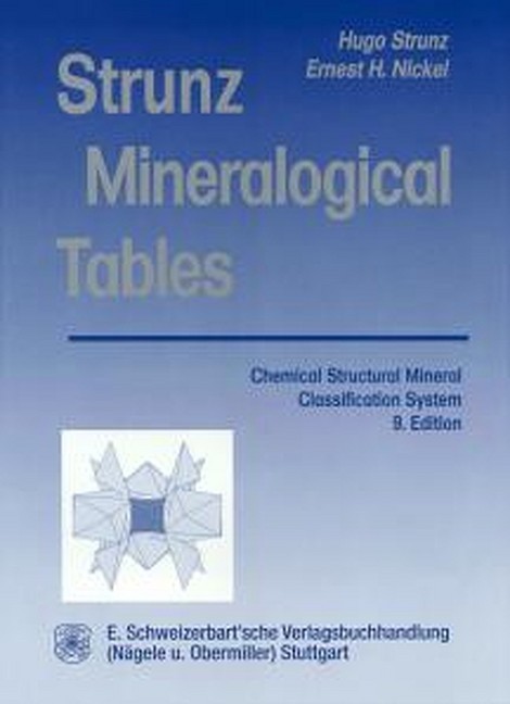 Strunz Mineralogical Tables. Ninth Edition main product photo