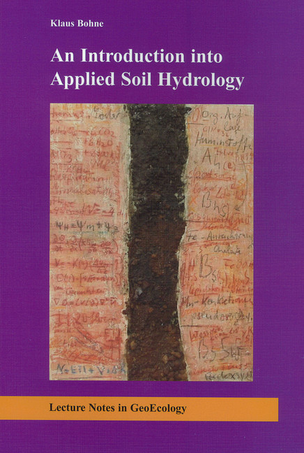 An Introduction into Applied Soil Hydrology main product photo
