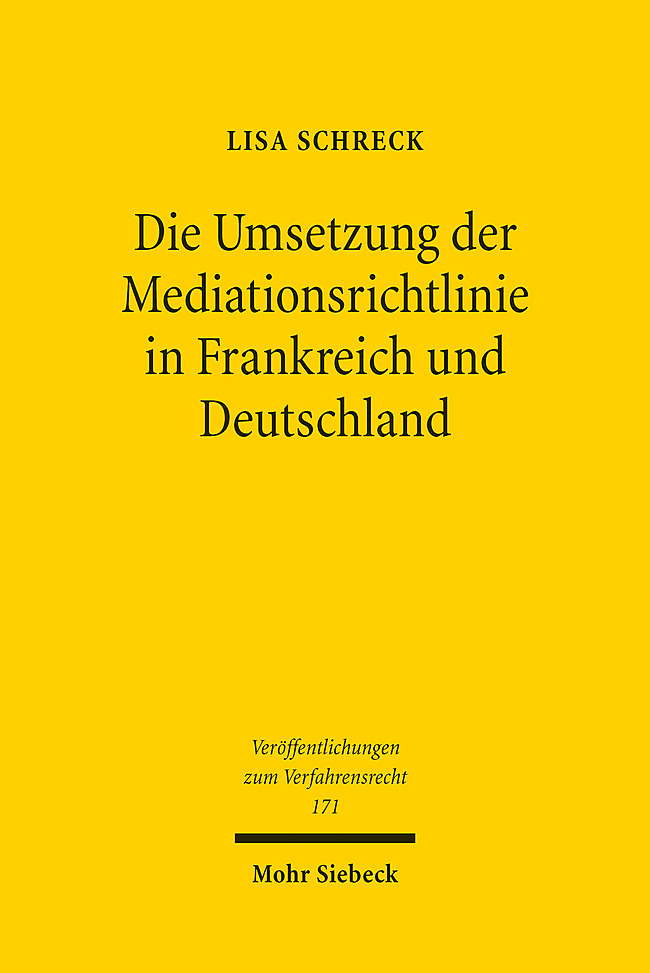 Die Umsetzung der Mediationsrichtlinie in Frankreich und Deutschland main product photo