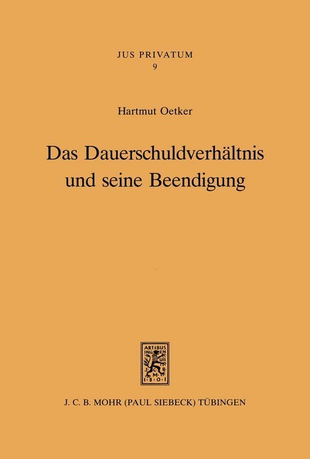 Das Dauerschuldverhältnis und seine Beendigung main product photo