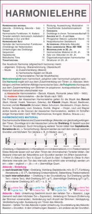 Leporello: Harmonielehre - Die komplette Theorie im Überblick