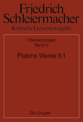 Platons Werke II,1, Berlin 1805. 1818; .