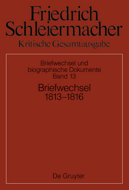 Briefwechsel 1813-1816; . main product photo