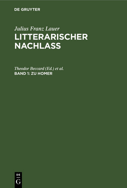 Zu Homer; . main product photo