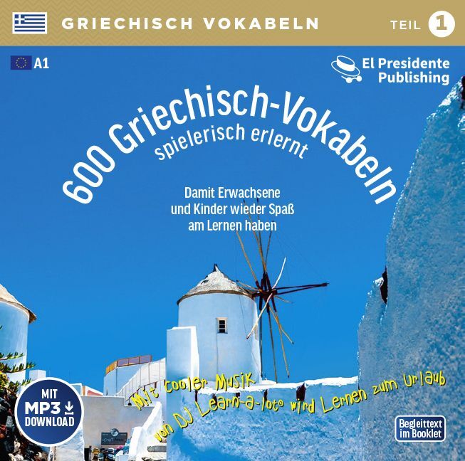 600 Griechisch-Vokabeln spielerisch erlernt; .. Tl.1, 1 Audio-CD mit mp3-Download Code main product photo