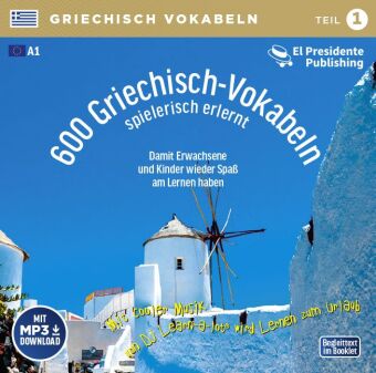 600 Griechisch-Vokabeln spielerisch erlernt; .. Tl.1, 1 Audio-CD mit mp3-Download Code